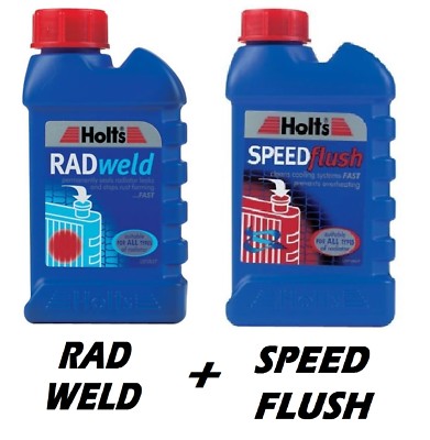 Holts Radweld + Speedflush Repariert Kühler Schweißen Undicht Kühler Rads 250ml
