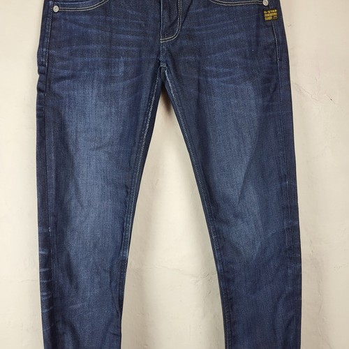 Pantalones de mezclilla G-STAR Raw para mujer W26 L32 Lynn Mid súper ajustados azul marino elástico cremallera mosca - Imagen 6 de 13