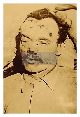 GEORGE ''FLAT NOSE'' CURRY DEAD AFTER BEING SHOT BY SHERRIF JESSE TYLER 4X6 PHOTO