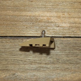 LEGO Marvel 6865 Dark Tan Wedge 4x4 Triple Curved Gold Armor Sticker 47753pb069