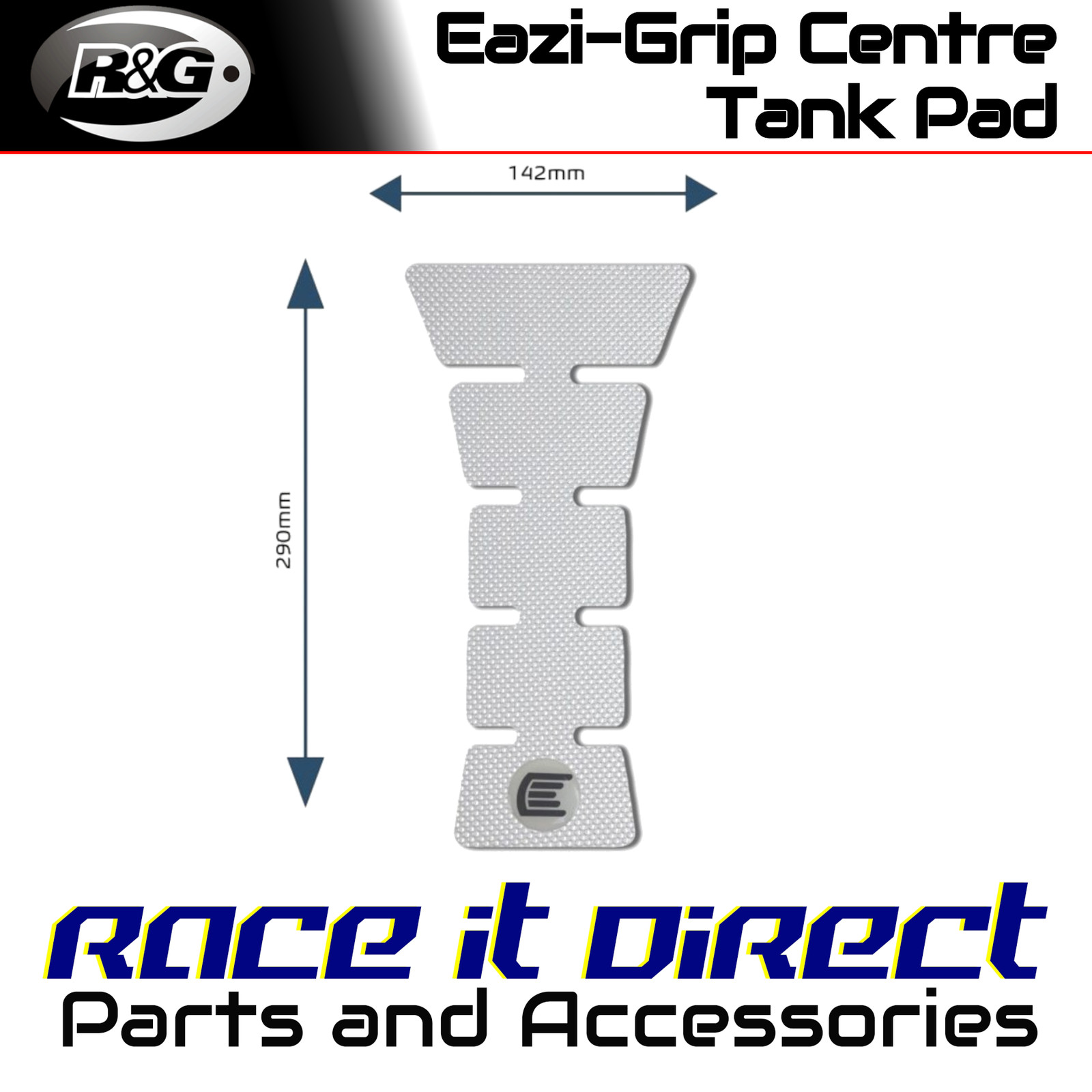 Eazi-Grip Centre Tank Pads for Ducati 750SS 1991-1993 Pro E Clear Eazi-Grip