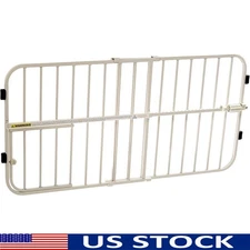 Extra Wide Pet Safety Gate W/ Small Door Adjustable Durable Design 22-38 Inch US