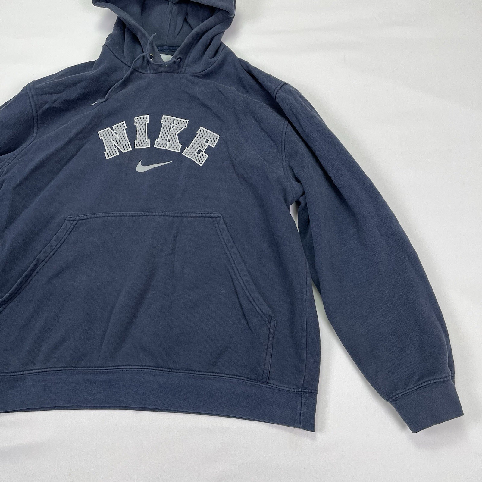 Vintage Y2k Nike Navy Blue Hoodie Size Large thumbnail 2