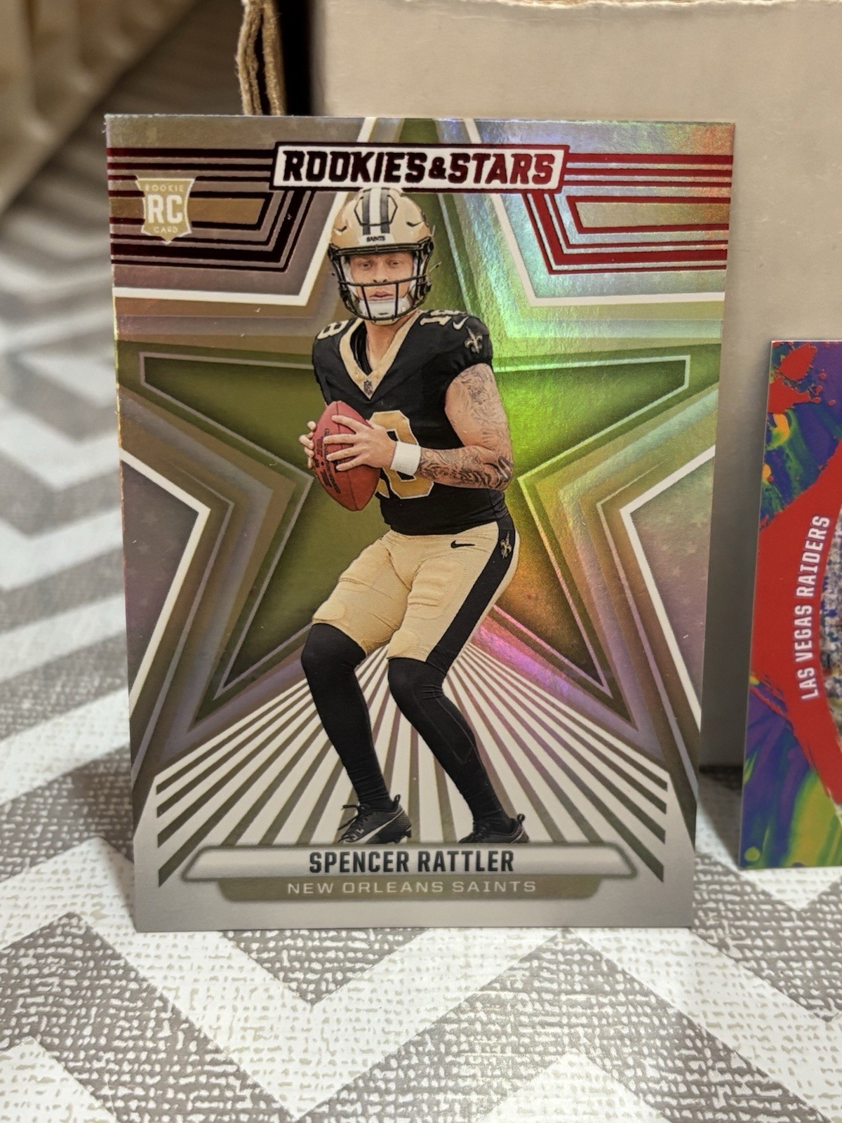 2024 Panini Rookies & Stars Spencer Rattler Rookie LONGEVITY RC #189 Saints
