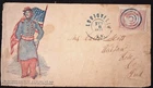 65 Civil War Patriotic - Rare Standing Ellsworth, Sword & Flag Design