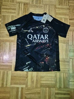 Jordan Paris Saint-Germain PSG Trikot schwarz Small Kurzarm Qatar Airways.Gr.S