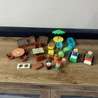 Vintage Fisher Price Little People Lot Figures Plastic Cars Accessories Toys