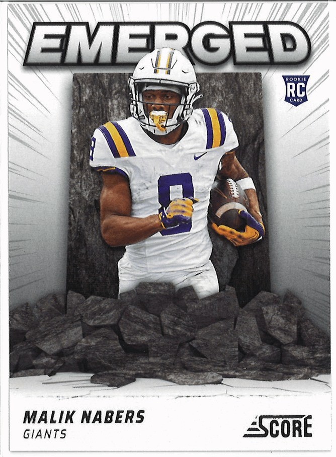 2024 Score - Emerged Malik Nabers #EM-MNS (RC)