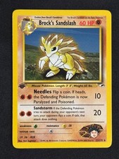 Pokemon Brock’s Sandslash 23/132 1st Edition Gym Heroes NM WOTC Vintage Card on eBay