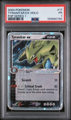 Tyranitar ex graded PSA 1 for sale on eBay