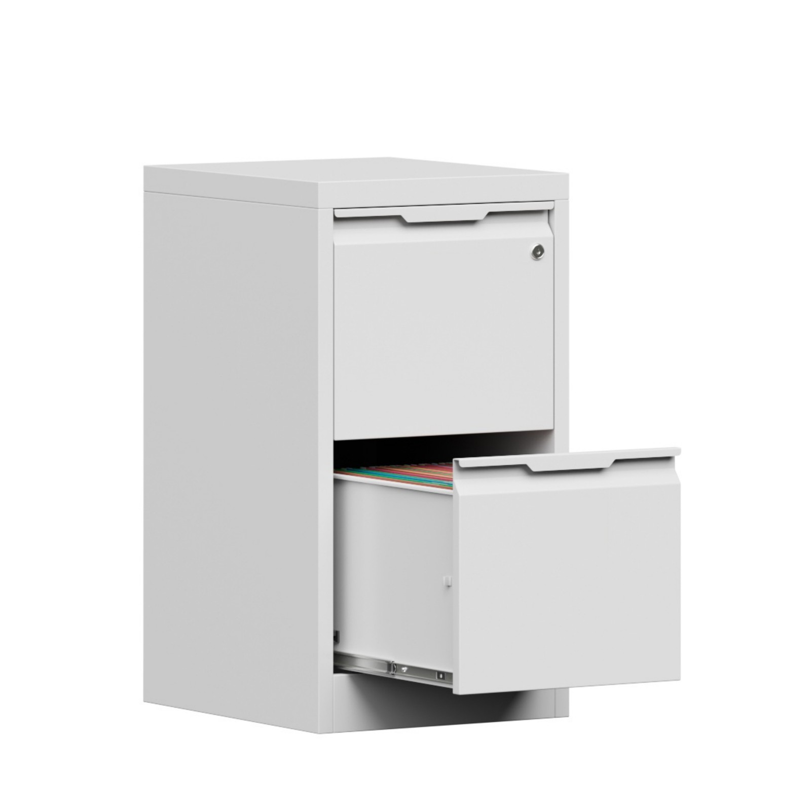 NEW Metal Vertical File Storage Cabinet with Lock 2 Drawer Office Filing Cabinet
