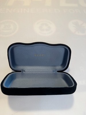 GUCCI BLACK VELVET LARGE HARD SHELL SUNGLASSES & EYEGLASSES CASE