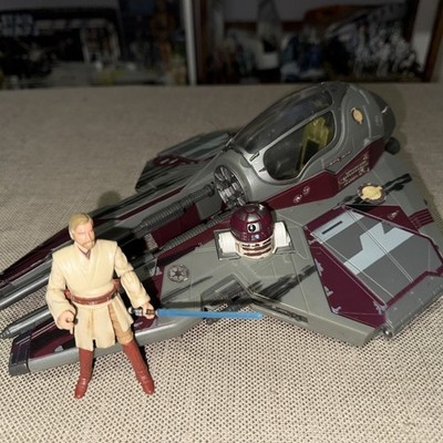 Star Wars Obi-Wan Kenobi Jedi Starfighter Ship Saga Collection  2004 Hasbro