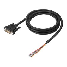 6.6 ft 26AWG DB15 Male Connector to Bare Wire END RS232 15-Pin