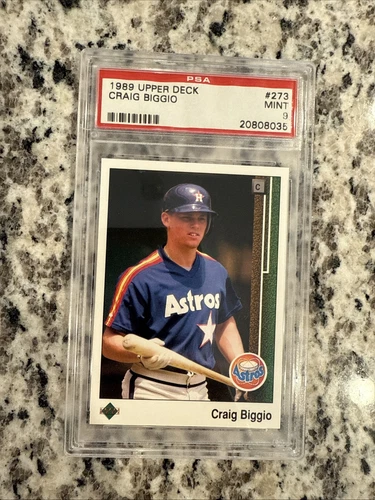 1989 Upper Deck - Craig Biggio #273 (RC) Rookie Card PSA 9!