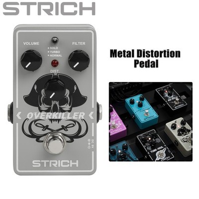 STRICH Electric Guitar Effects Pedal Distortion  OVERKILLER Metal True Bypass