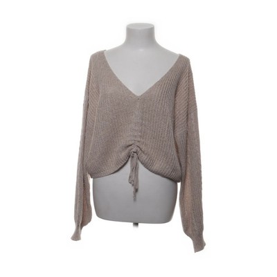 Shein, Strickpullover, Größe: 40/42, Beige, Polyester, Grobstrick, Damen #ovY