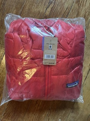 Patagonia Micro Puff Puffer Ultralight Quilted Jacket Coat Mens XS Fire Red