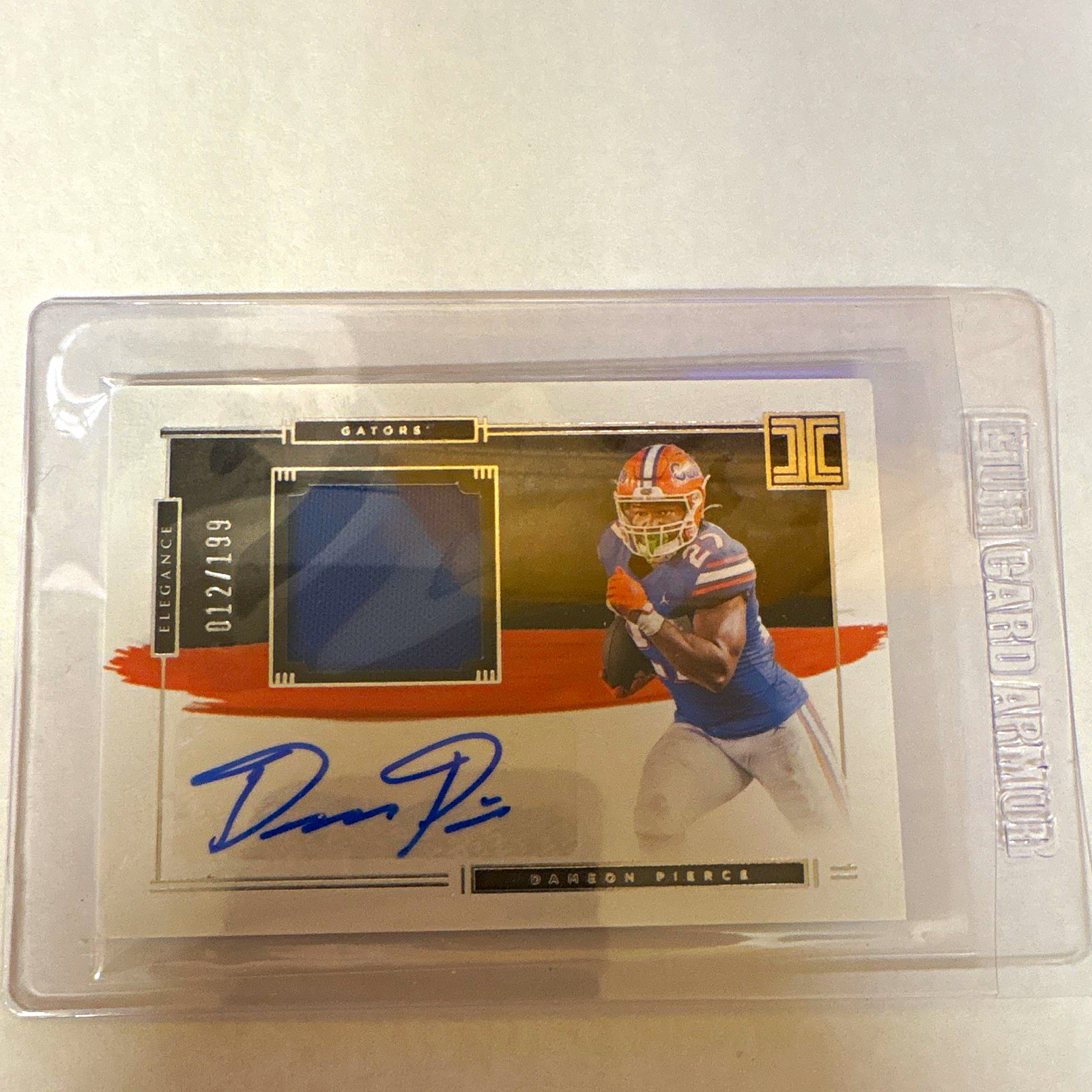 Dameon Pierce Panini Chronicles Draft Picks Impeccable Elegance Jersey Autograph #IMDPI Patch Conference