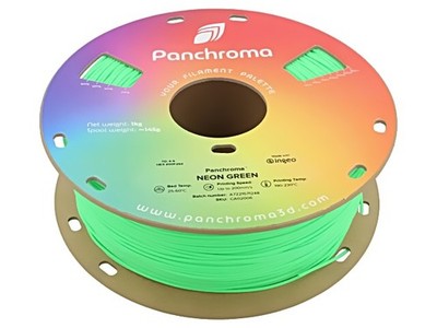 CA02006 Filament: PLA 1,75mm neon green 190-230°C 1kg Panchroma  POLYMAKER