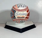 Earl Weaver Signed OAL Baseball, VCBC SuperStats, Hand Painted, HOF, Orioles JSA