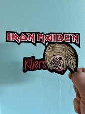Iron Maiden Iron On Patch Killers Red White Beige Black Embroidered Heavy Metal