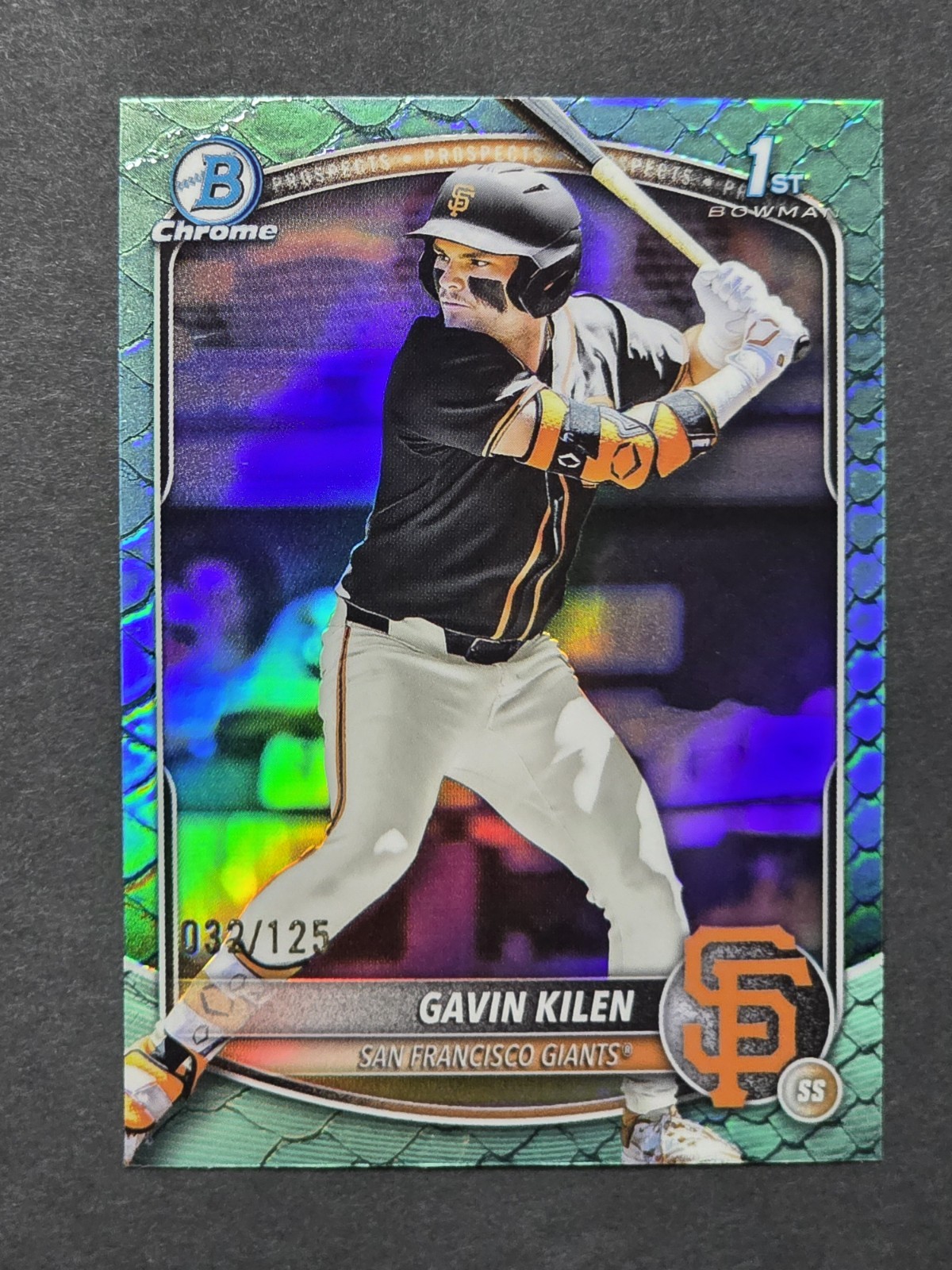 Gavin Kilen /125 Aqua Reptilian Refractor - 2025 Bowman Draft 1st Chrome Rookie