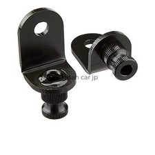 KITACO Turn Signal Brackets L-Shaped Universal Type Set of 2 Black 512-0500950