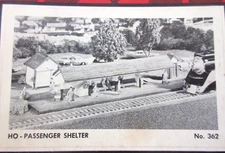 Campbell Scale Models HO Scale Kit #362 Passenger Shelter