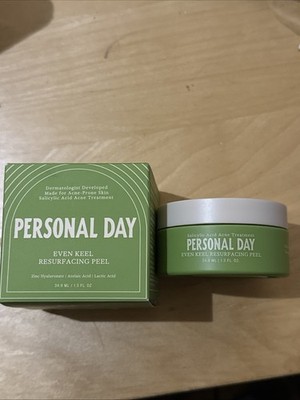 PERSONAL DAY EVEN KEEL RESURFACING PEEL EXFOLIATING NEW IN BOX NIB 1.3 fl.oz.