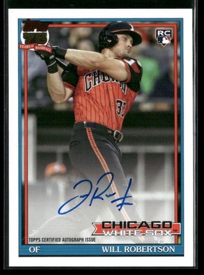 2026 Topps #91A-ROB Will Robertson RC 1991 - 35th Anniversary Auto