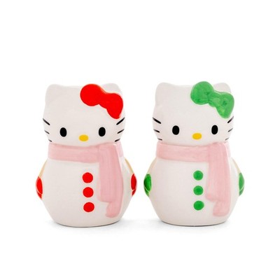 Sanrio Hello Kitty Schneemann Keramik Salz-Und Pfefferstreuer Set