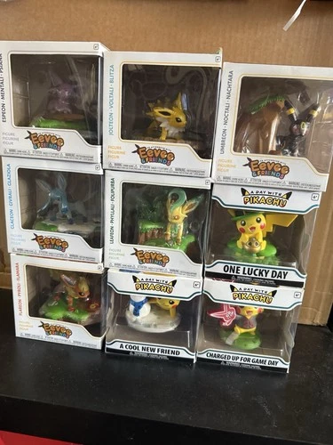 Pokémon A Day With Pikachu/ Eevee And Friends Funko Lot Of 9 Free Shipping