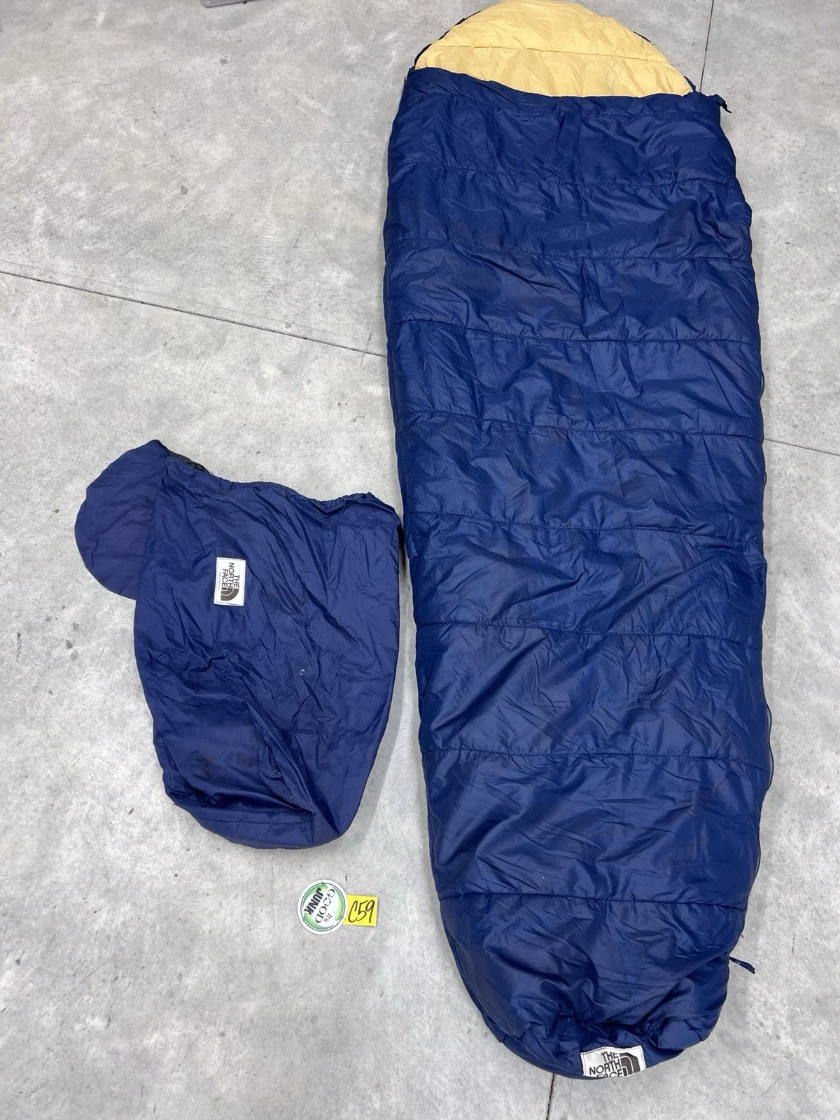 The North Face Vintage Sleeping Bag BLUE Long 86"