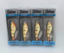 (4) Salmo Rail Shad 6 Crankbait Fishing Lures Lot of 4 - Ice Perch