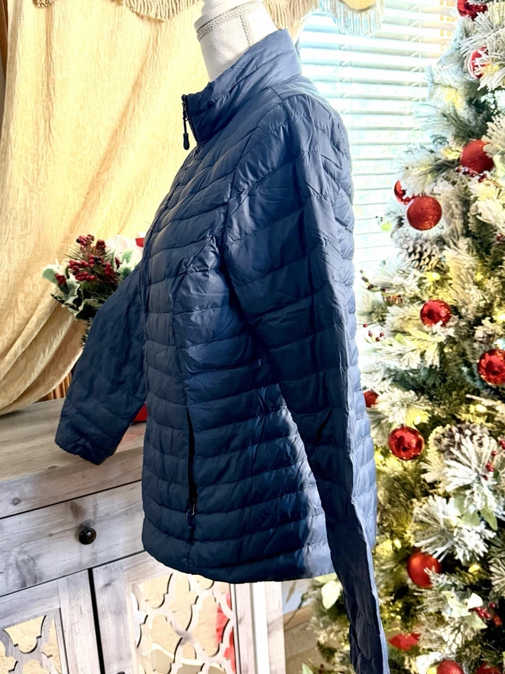 Chaqueta cortavientos para mujer 32 Degrees Heat azul marino talla pequeña Foto 4 de 4