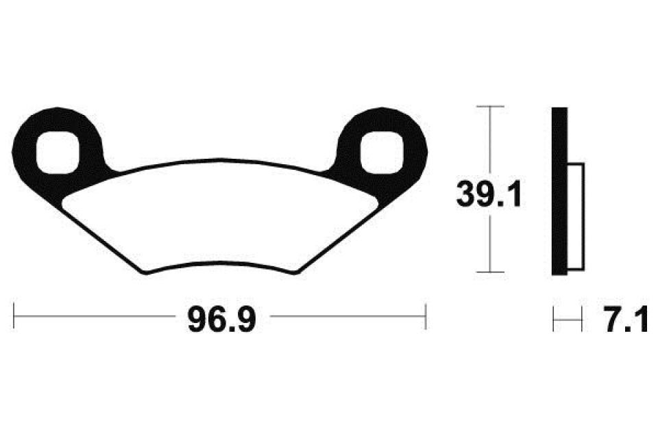 Plaquette de frein Tecnium pour résoudre les problèmes de freinage sur Polaris 330