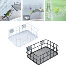 Parrot Perch Platform Metal Grid Perch for Small Birds Lovebirds Cockatiels