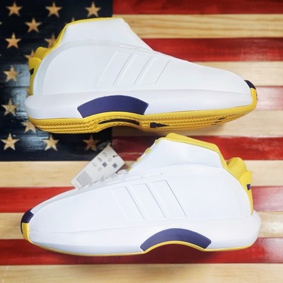 Adidas KOBE Crazy 1 Lakers HOME White/Gold/Purple Basketball Shoe