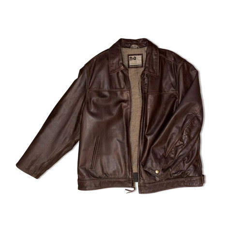 R&O Vintage Leather Bomber Jacket