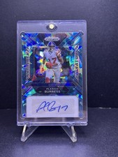 2023 Panini Prizm Plaxico Burress Blue Cracked Ice Auto 05/99 Giants Steelers