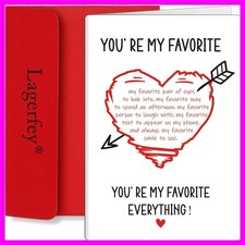 Valentines Day Card Gifts for Him Her - Anniversary Valentines Day Cards for Men