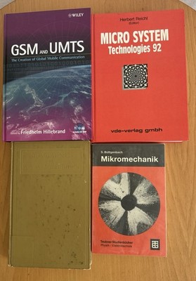 4 Bücher: Quantum Mechanics, Mikromechanik, Microsystem Tech. 92 Und GSM And UMT