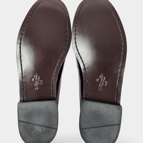 Cole Haan Pinch Tassel Shoes Mens Size 11 D Burgundy Leather Dress Loafers - Picture 8 of 14