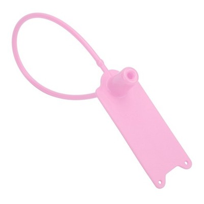 Pink 100x 195mm Disposable Cable Zip Ties Anti Theft Self Locking Tie For Clothe