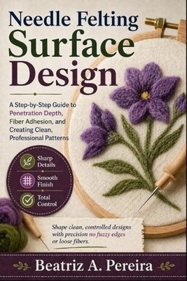 Needle Felting Surface Design: Learn penetration depth, fiber adhesion, and patt