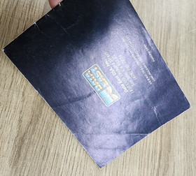 USED AUTHENTIC MANUAL ONLY - NO GAME / NO BOX-  JOE & MAC - NES