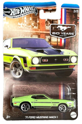 Hot Wheels '71 Ford Mustang Mach 1 60 Years 3/5 1:64 Modellauto Spielzeug USA