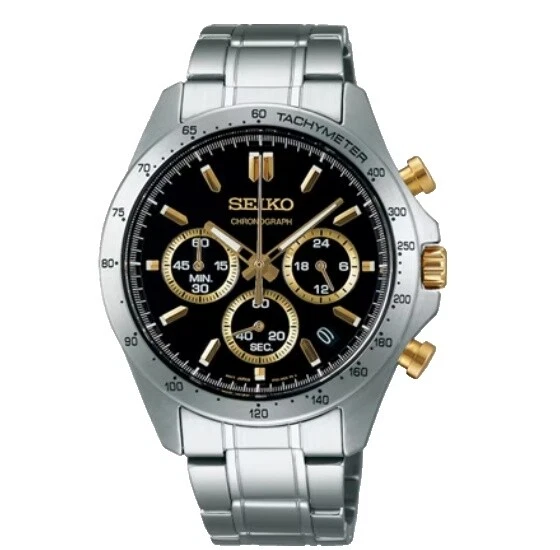 Relojes de pulsera con cronógrafo Seiko Silver Case