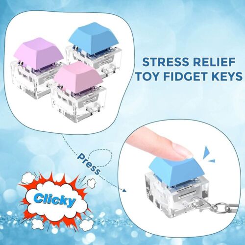 bund Spielzeug Fidget Button Keycap Fidget Schlüssel anhänger Finger-Tastatur